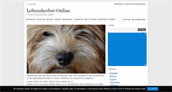 Desktop Screenshot of lebensherbst-online.de